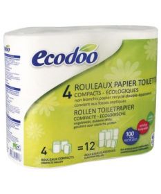 PAPEL HIXIENICO COMPACTO ECODOO 4 ROLOS