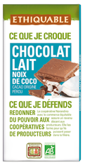 CHOCOLATE LEITE COCO 100G - ETHIQUABLE