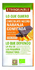 CHOCOLATE LARANXA CONFEITADA 100G - ETHIQUABLE