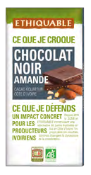 CHOCOLATE NEGRO AMENDOA 100G - ETHIQUABLE