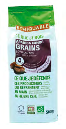 CAFE CONGO GRAO 500G - ETHIQUABLE