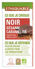 CHOCOLATE SESAMO CARAMELIZADO 100G - ETHIQUABLE