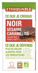 CHOCOLATE SESAMO CARAMELIZADO ETHIQUABLE 100G