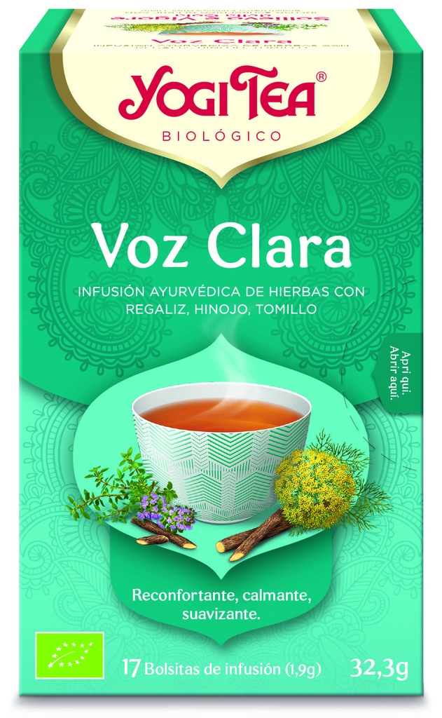 INFUSION VOZ CLARA YOGI TEA 17B