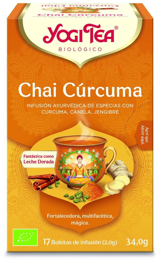 INFUSION CHAI CURCUMA YOGI TEA 17B