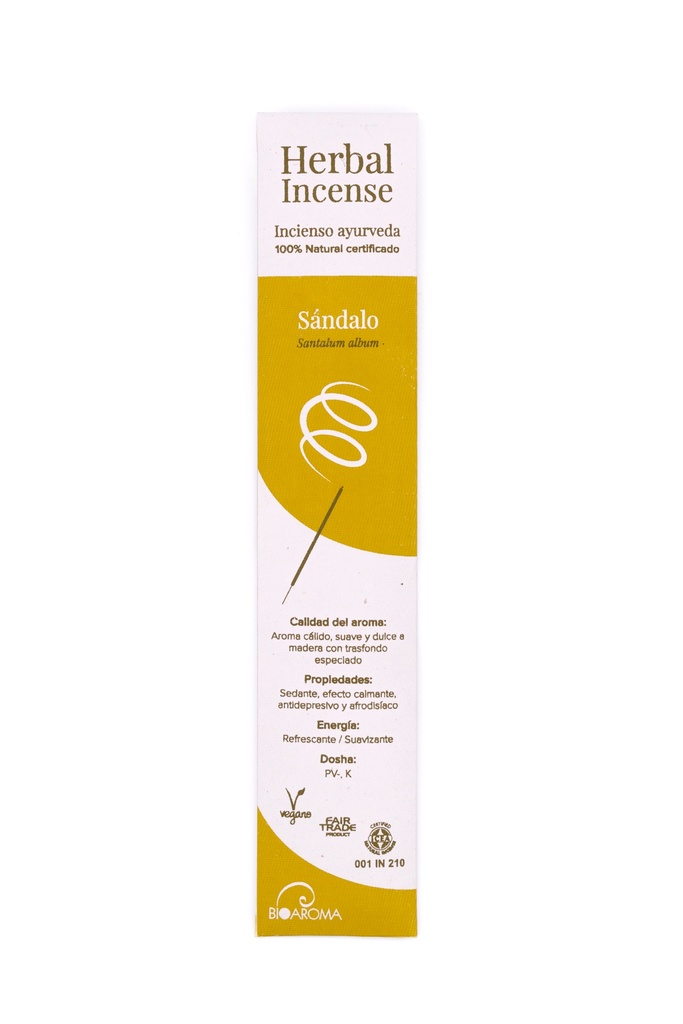 INCENSO SANDALO 12UD - BIOAROMA