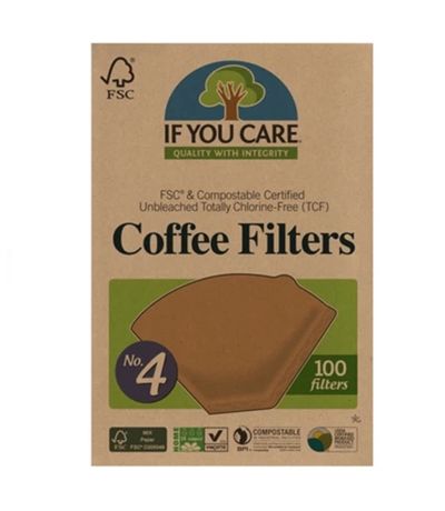 FILTROS CAFE Nº 4 IF YOU CARE 100UD