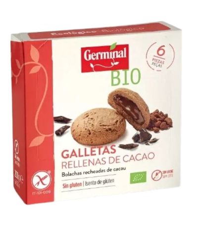 GALLETAS QUINOA RECHEAS CACAO S/G GERMINAL 200G [R]