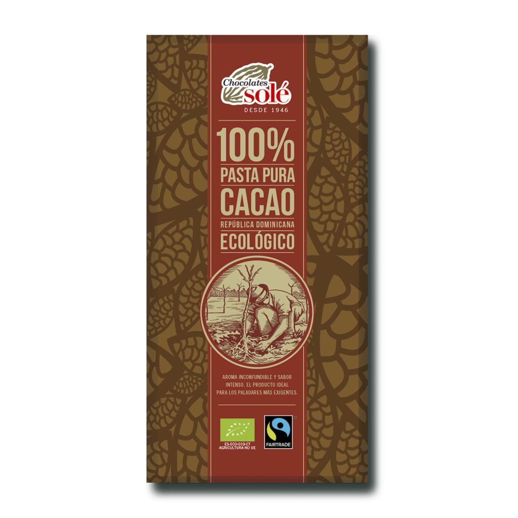 CHOCOLATE 100% SOLÉ 100G