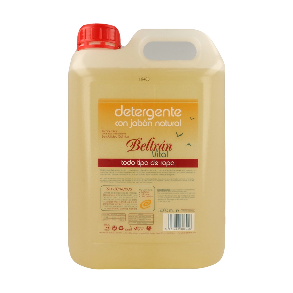DETERXENTE VITAL CON XABON NATURAL BELTRAN 5L