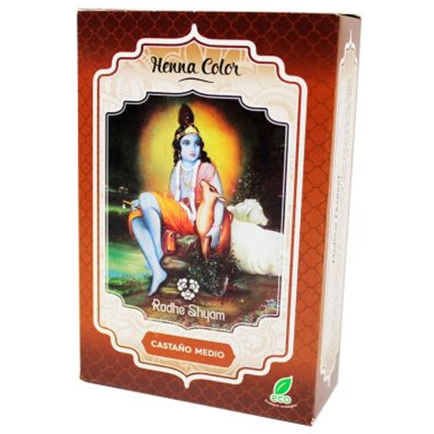 HENNA PO CASTAÑO MEDIO RADHE SHYAM 100G [P]