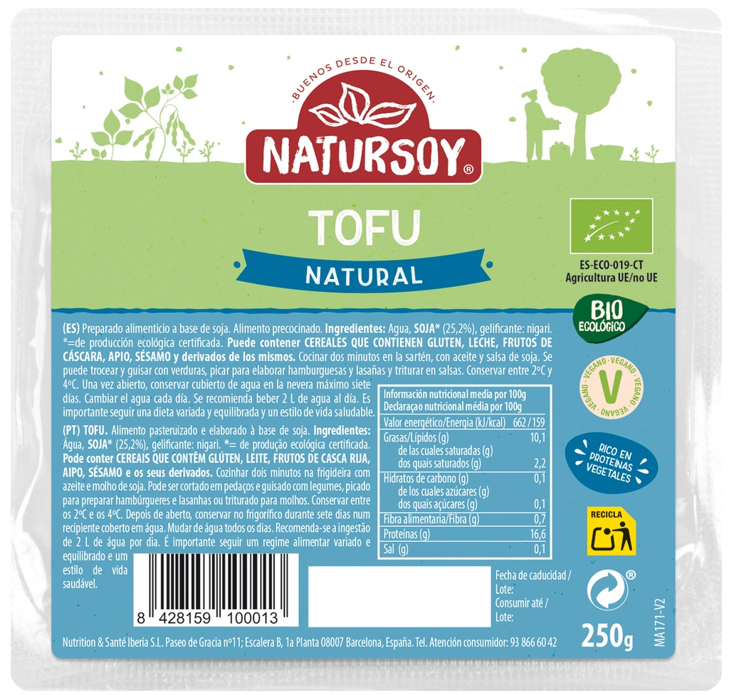 TOFU NATURSOY 250G