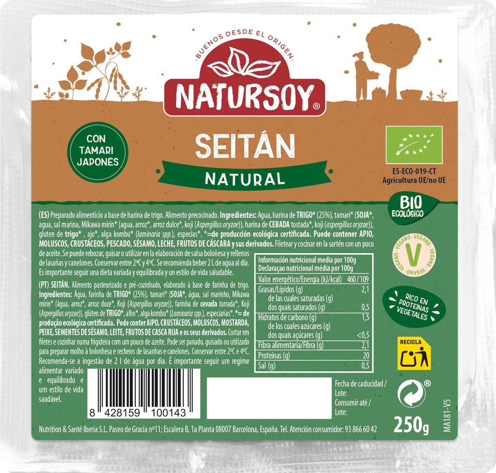 SEITAN NATURSOY 250G