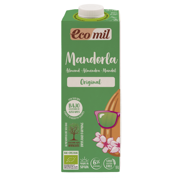 BEBIDA AMENDOA MANDORLA ECOMIL 1L