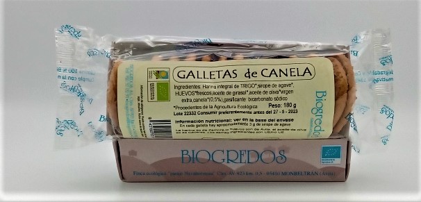 GALLETAS CANELA 200G - BIOGREDOS