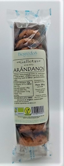 GALLETAS ARANDOS 200G - BIOGREDOS