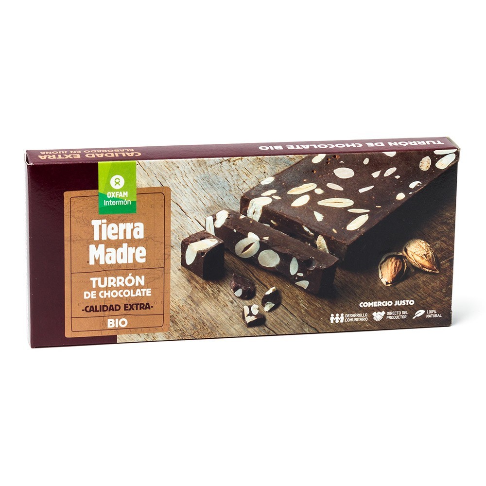 TURRON CHOCOLATE AMENDOAS OXFAM 200G