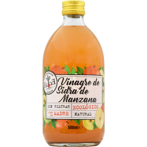 VINAGRE SIDRA S/FILTRAR ECOVINAL 500ML