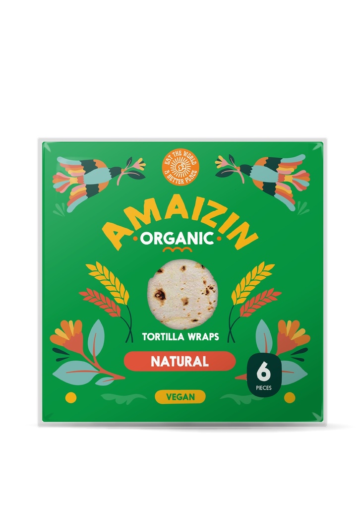 TORTIÑA WRAP TRIGO AMAIZIN 6UD 240G