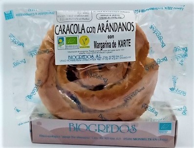 CARACOLA VEGANA ARANDOS CON KARITÉ 70 GR - BIOGREDOS