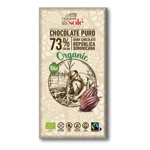 [8411066002990] CHOCOLATE NEGRO 73% SOLÉ 100G