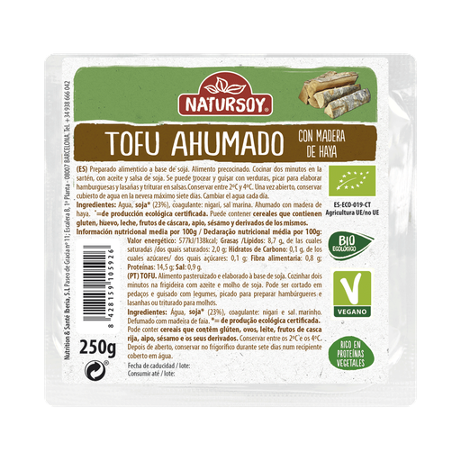 [8428159105926] TOFU AFUMADO 250G - NATURSOY