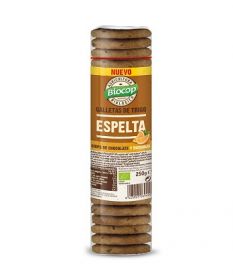 [8423903069400] GALLETA ESPELTA CHOCOLATE LARANXA BIOCOP 250G